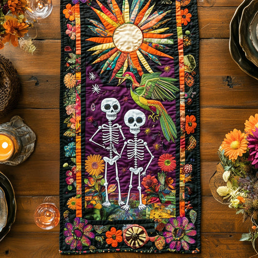 Skeleton Hummingbird Waltz WN1607032CL Quilted Table Runner
