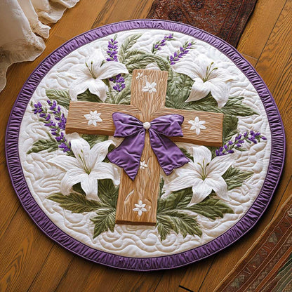 Cross Of Grace WN0904011CL Quilted Round Mat