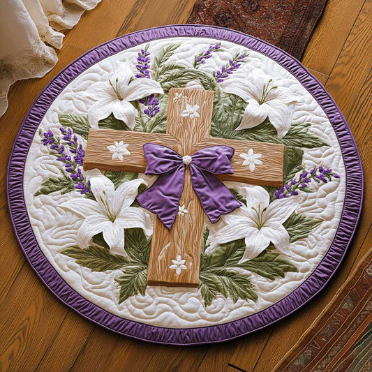 Cross Of Grace WN0904011CL Quilted Round Mat
