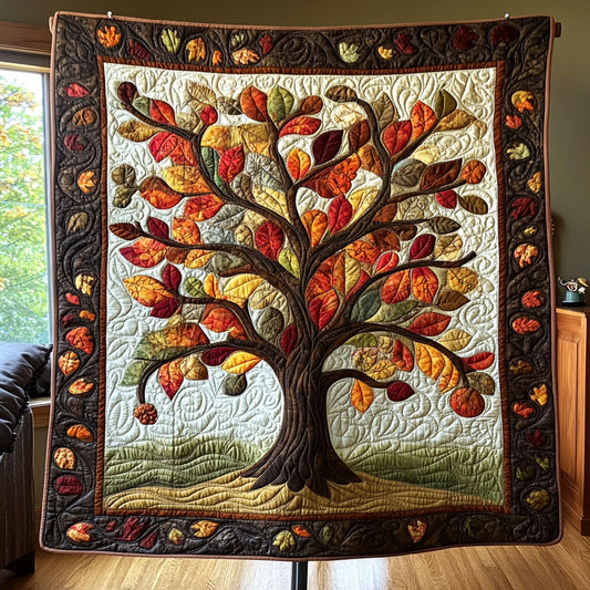 Golden Fall Tree WY0307049CL Quilt