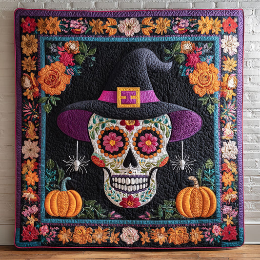Haunted Pumpkin Skull CW2008033CL Quilt