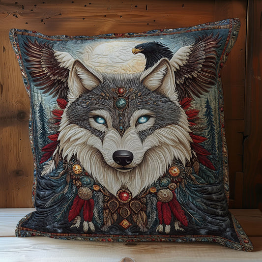 Mystic Wolf In Night WY1102129CL Quilt Pillow Case