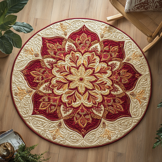 Mandala XR1403011CL Quilted Round Mat