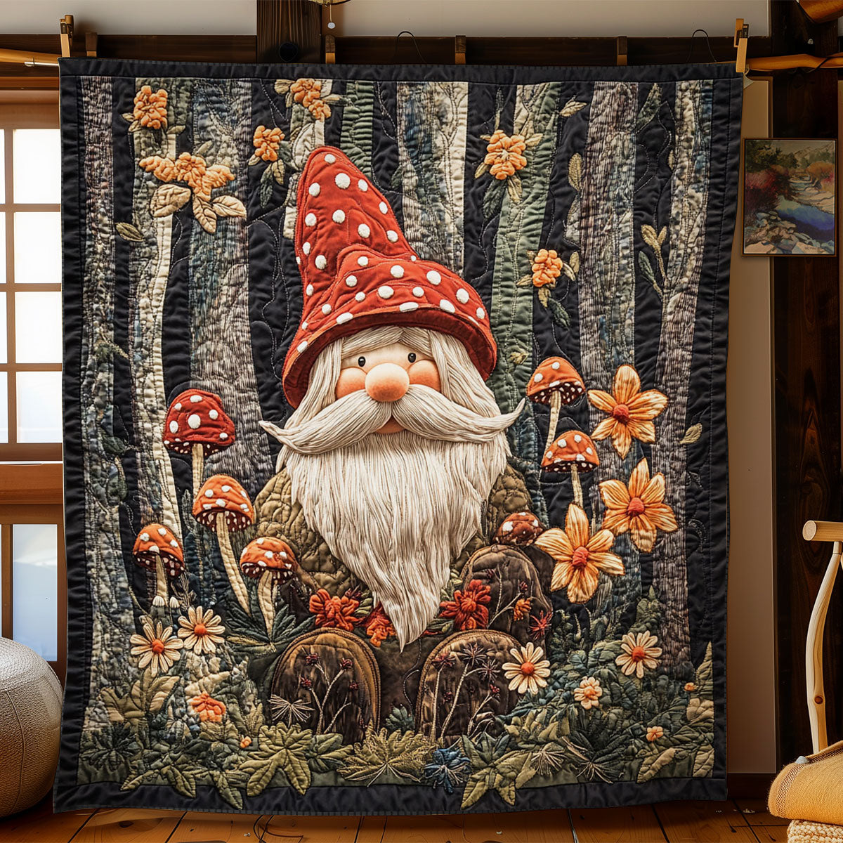 Garden Gnome Bliss WN1507024CL Quilt