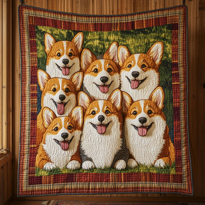 Happy Corgi CW1007023CL Quilt