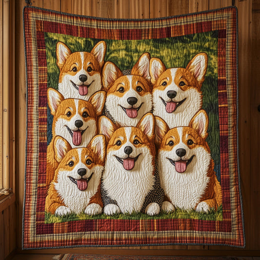 Happy Corgi CW1007023CL Quilt