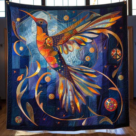 Hummingbird’s Cosmic Journey WN1810041CL Quilt