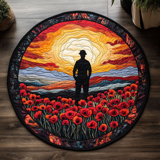 Honor and Valor CM2705003CL Quilted Round Mat