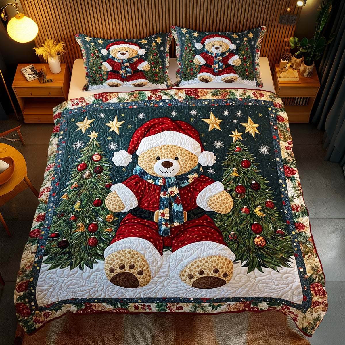 Christmas Bear WJ2311034CL Duvet Cover Set