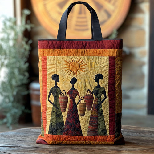 Ocean Breeze African Woman WN2111014CL Quilted Tote Bag