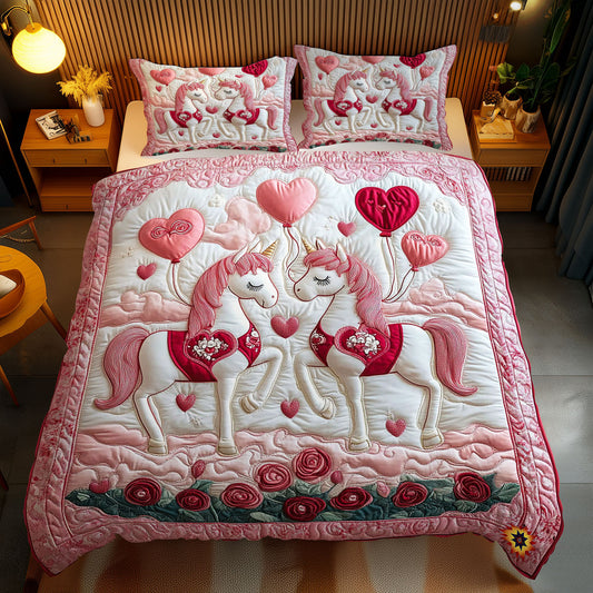 Couple Horse In Valentine WY2512038CL Duvet Cover Set