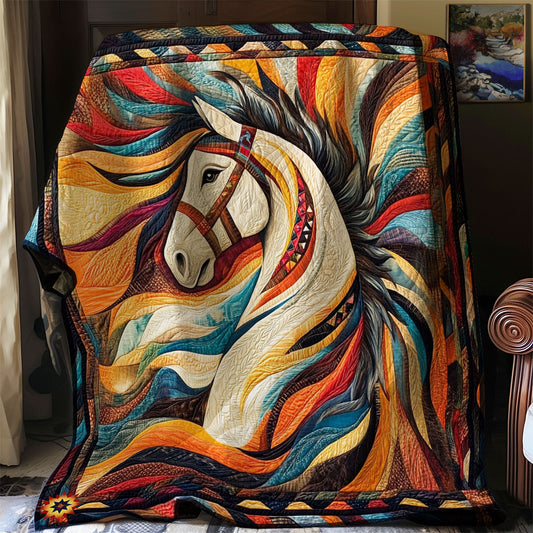 Horse Native American WJ2512013CL Quilt