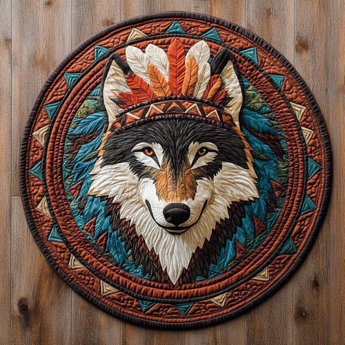 Spirit Howl CP1107041CL Quilted Round Mat