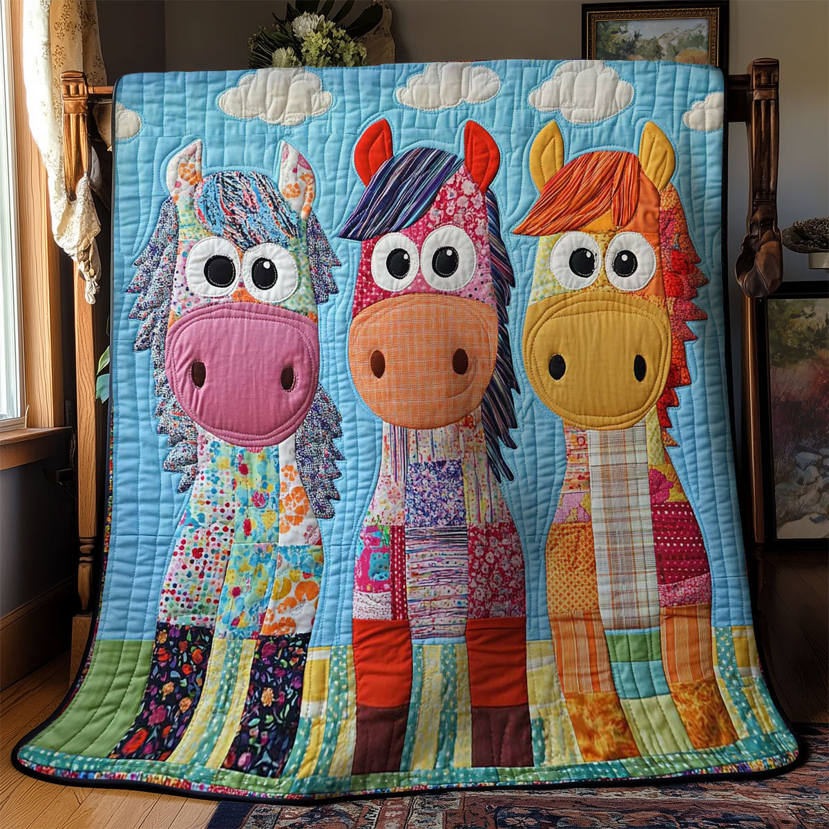 Colorful Horse WN1803006CL Quilt