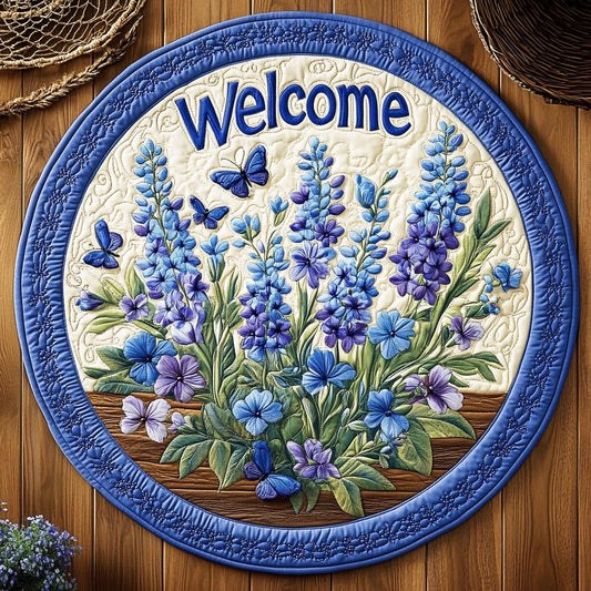 Violet WY2204040CL Quilted Round Mat