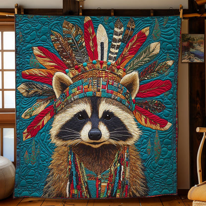 Tribal Raccoon WN2401002CL Quilt