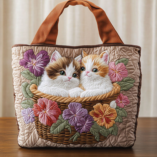 Cozy Whiskers CP2509040CL Quilted Tote Bag