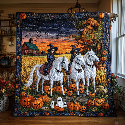 Halloween Witches Ride WY1208020CL Quilt