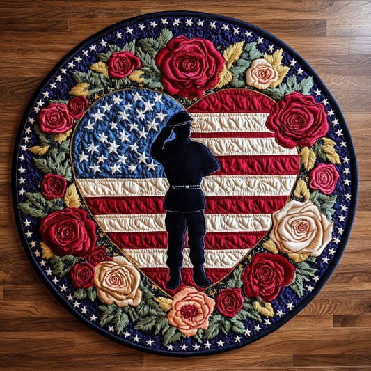 Silent Soldier WN1306049CL Quilted Round Mat