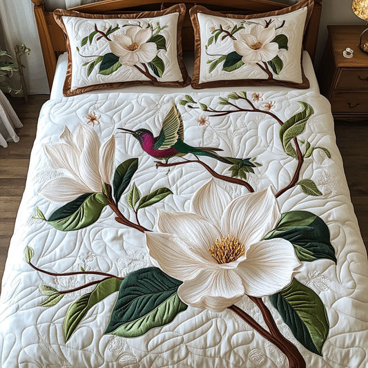 Hummingbird And White Flower WY2802136CL Duvet Cover Set