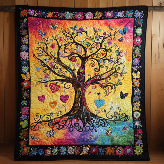 Colorful Tree Portrait WY1902078CL Quilt