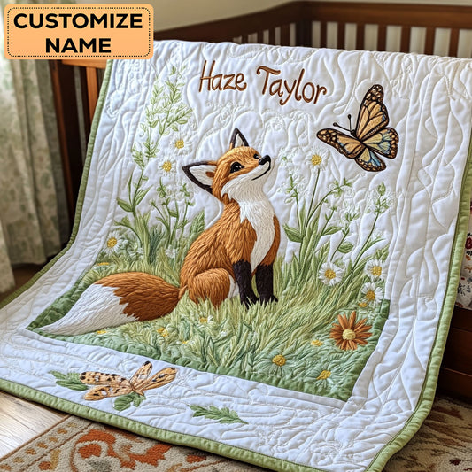 Little Fox Watch WN3107032CL Personalized Baby Quilt