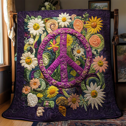 Purple Peace Garden WN2201001CL Quilt