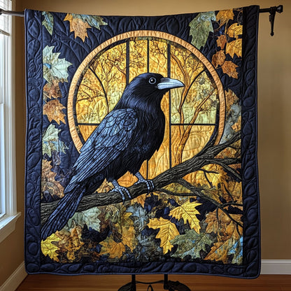 Stained Glass Raven WY1408073CL Quilt