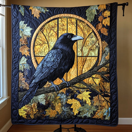 Stained Glass Raven WY1408073CL Quilt