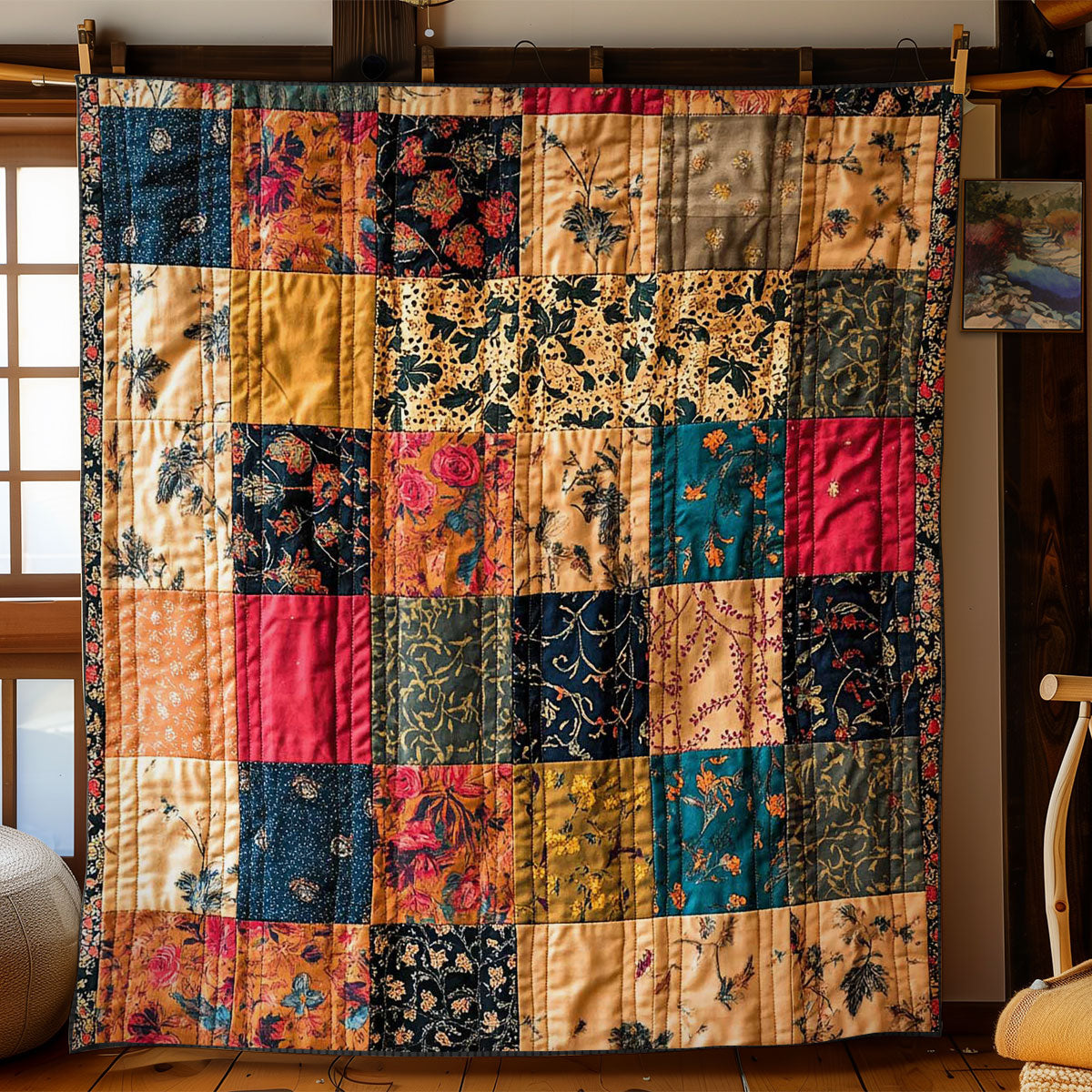 Rustic Patchwork WN1903001CL Quilt