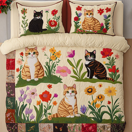 Floral Cat CW0611026CL Duvet Cover Set