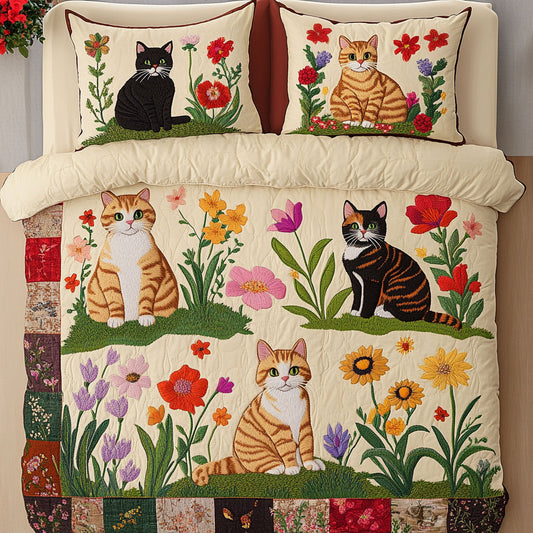 Floral Cat CW0611026CL Duvet Cover Set