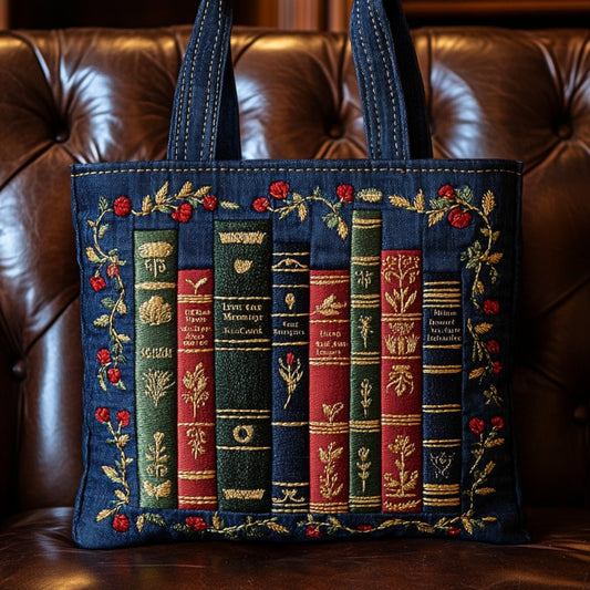 Book Lovers XR2109027CL Quilted Tote Bag