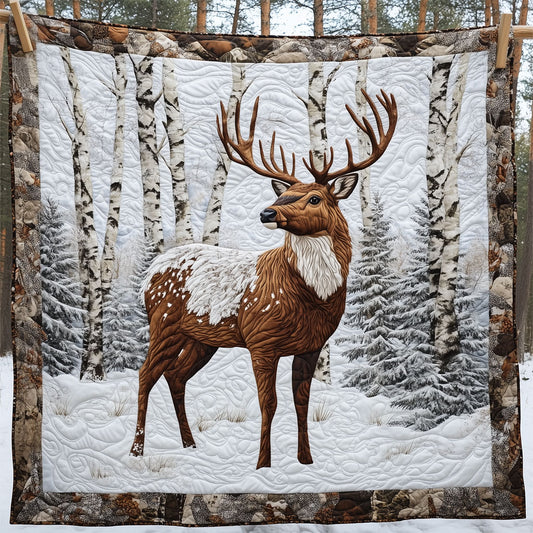 Deer Snowy Forest  LT1509039CL Quilt