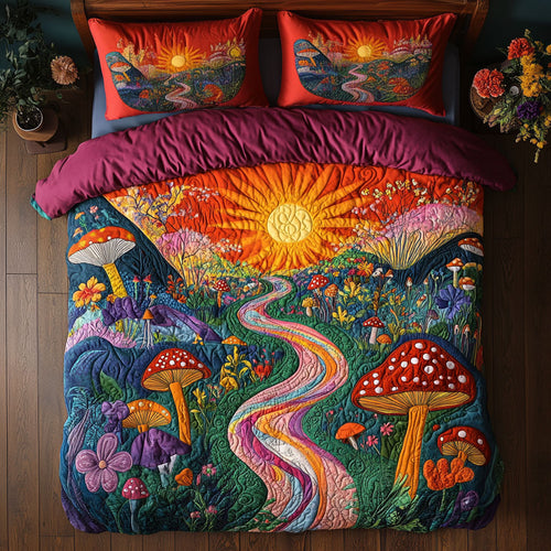 Sunny Mushroom Path CW2807062CL Duvet Cover Set