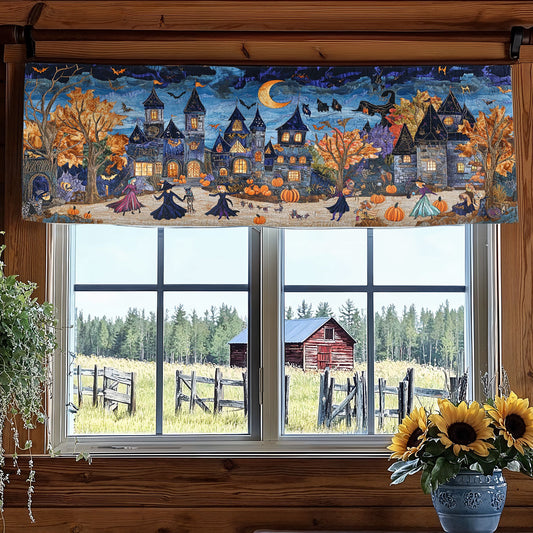 Midnight Witches WN0108023CL Quilted Valance