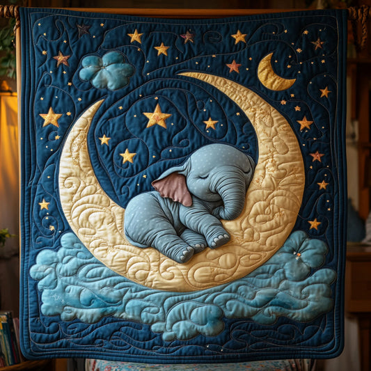 Moon Cradle Elephant WY0906043CL Quilt