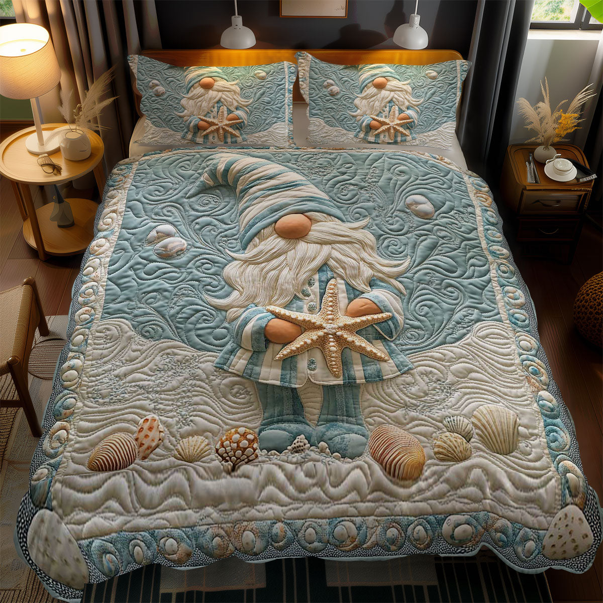 Coastal Gnome WN0801073CL Duvet Cover Set