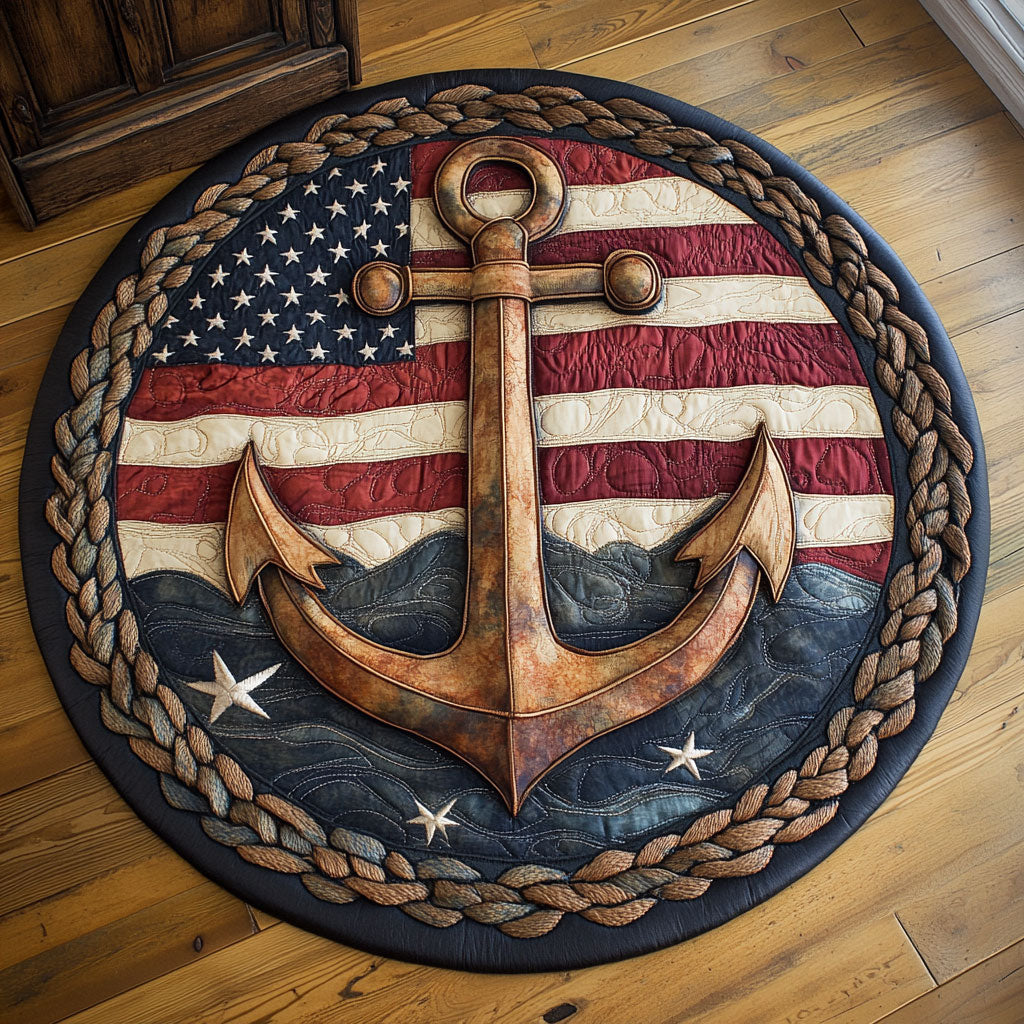 Anchor Oath WN0906052CL Quilted Round Mat