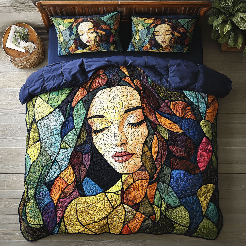 Abstract Women Portrait WY1102161CL Duvet Cover Set