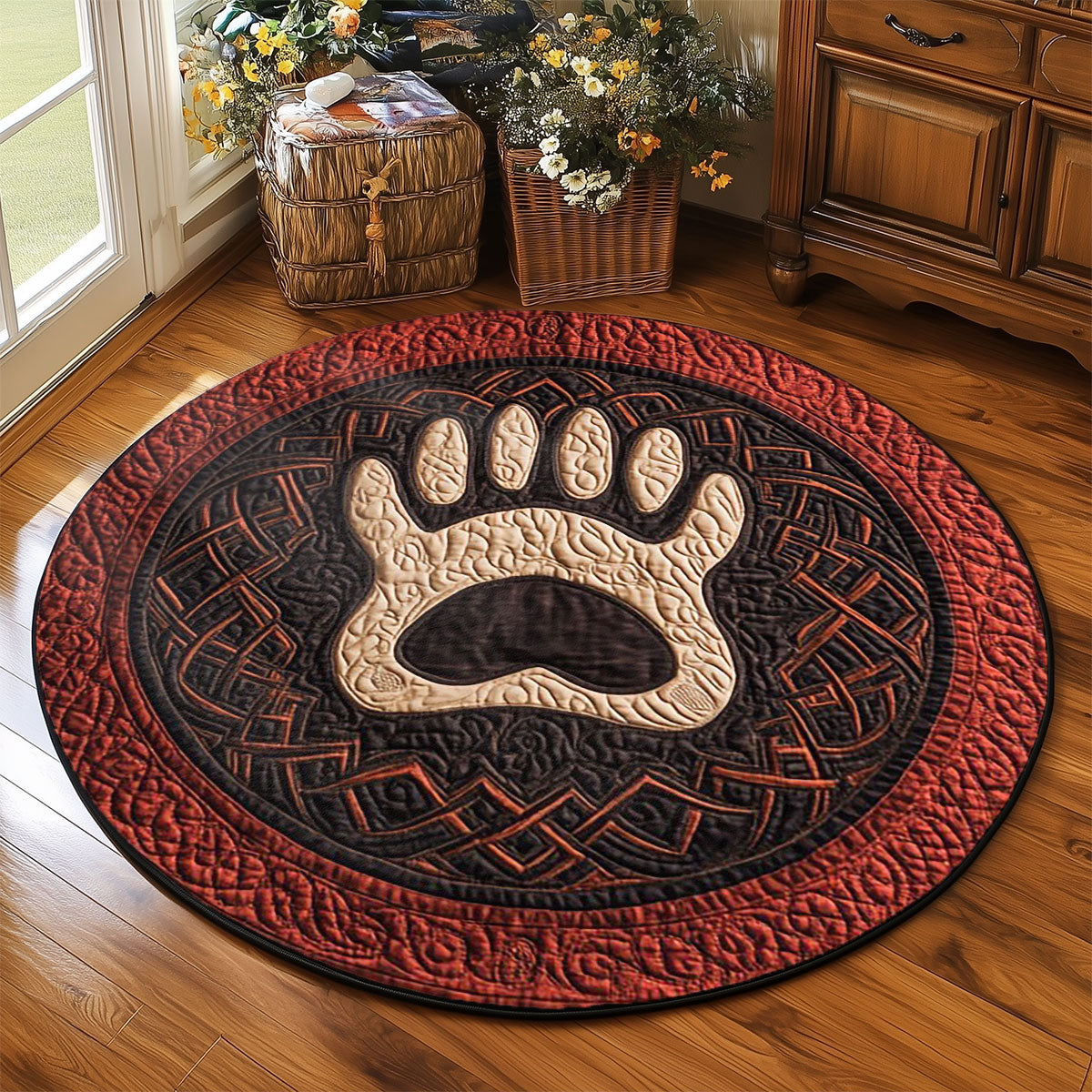 Viking Guardian Bear WP2304026CL Quilted Round Mat