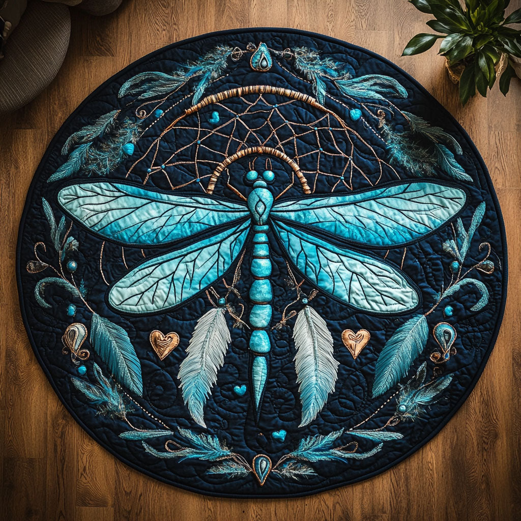 Luminous Wings CM2504019CL Quilted Round Mat