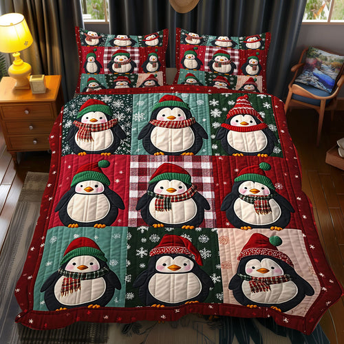 Christmas Penguin WJ0312042CL Duvet Cover Set