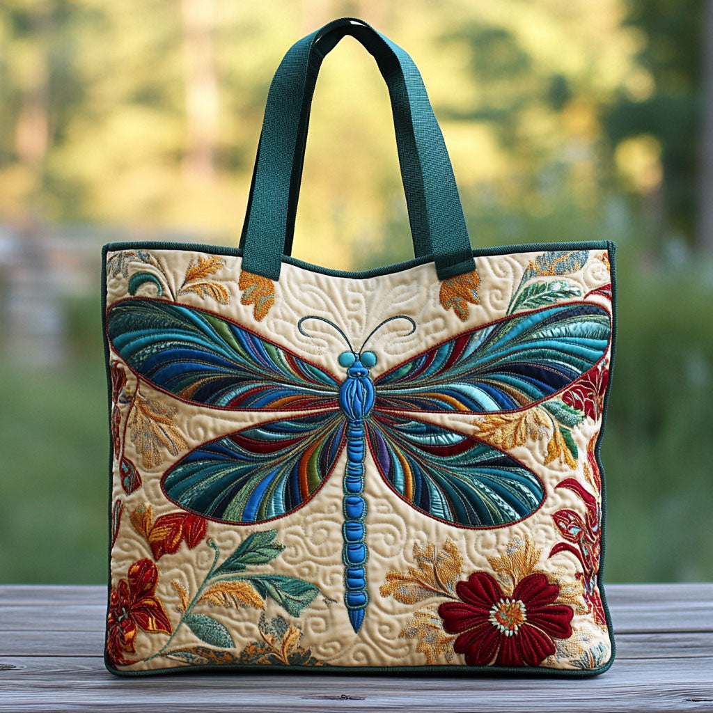 Dragonfly Dream CP0210039CL Quilted Tote Bag