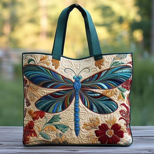 Dragonfly Dream CP0210039CL Quilted Tote Bag