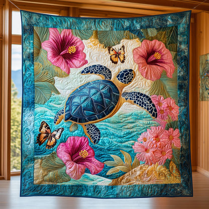 Tropical Harmony Turtle CW2509060CL Quilt