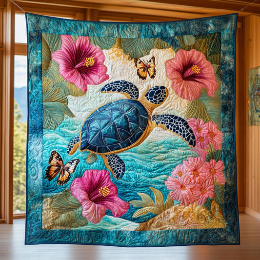 Tropical Harmony Turtle CW2509060CL Quilt
