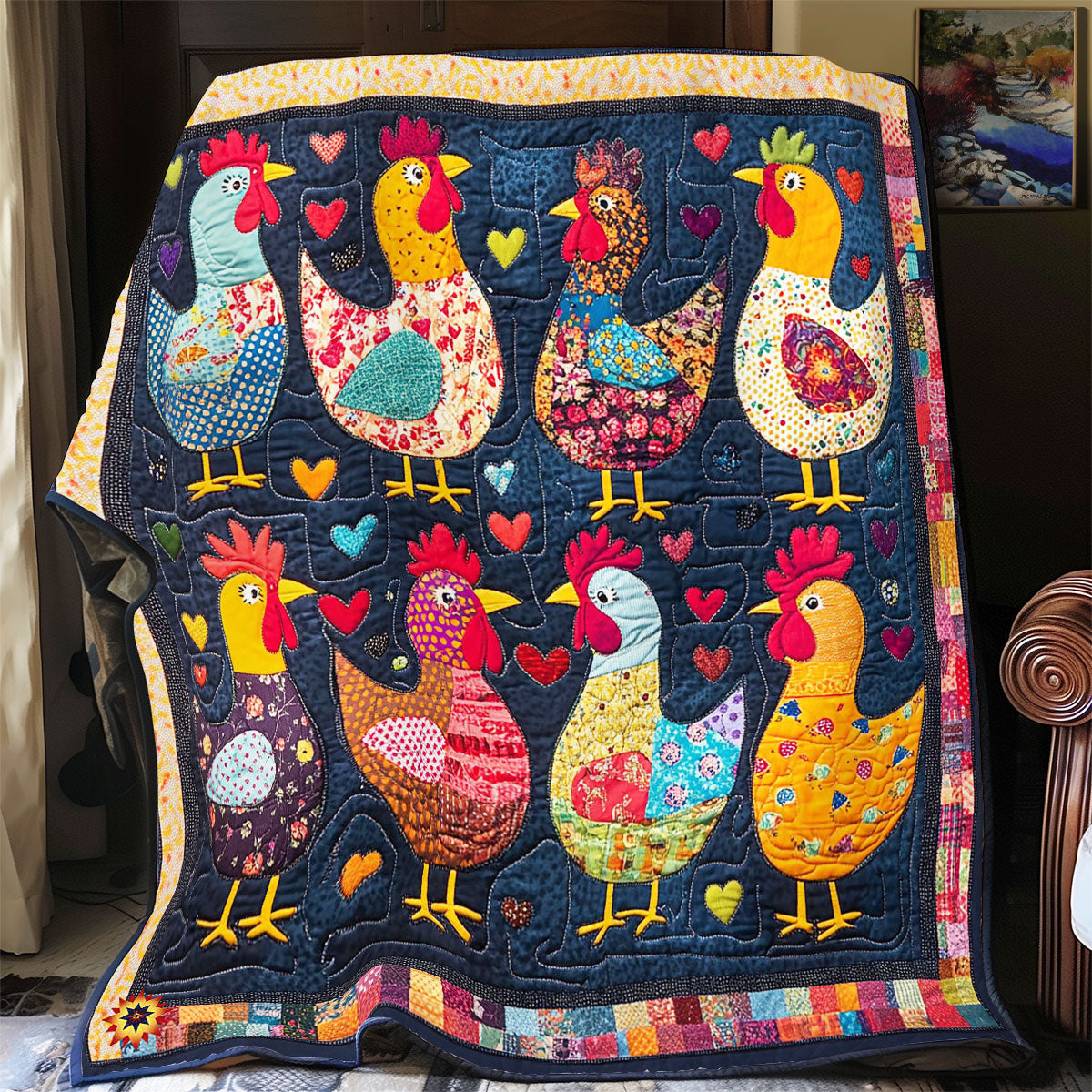 Hen WY2012048CL Quilt