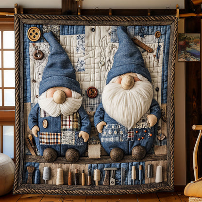 Cottage Gnomework WN1406011CL Quilt