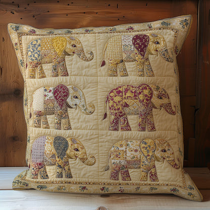 Vintage Elephant WY1102138CL Quilt Pillow Case